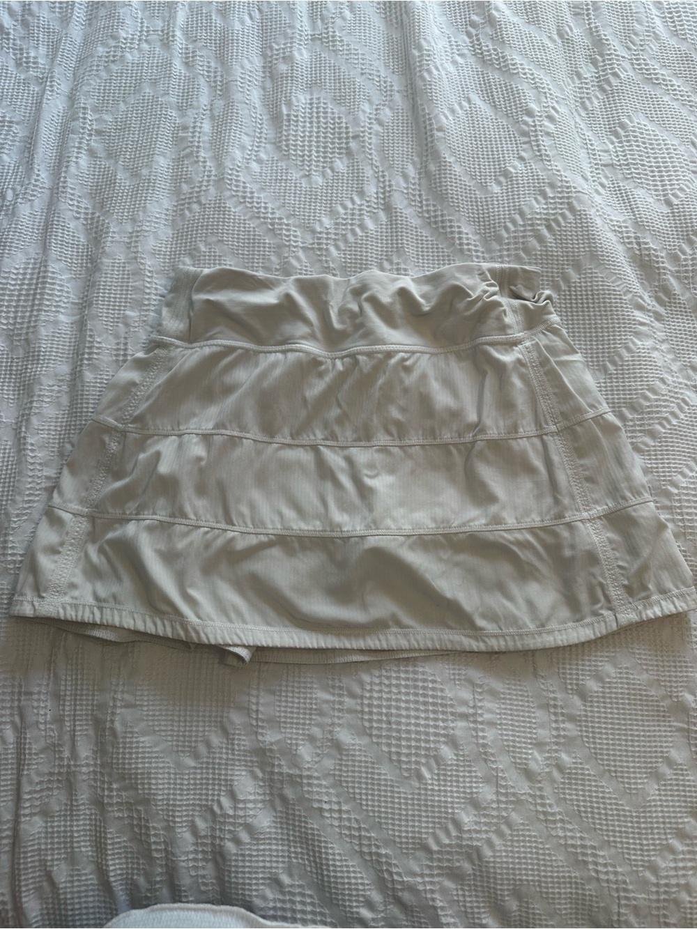 lululemon athletica White Pace Rival Mid-Rise Skirt Long Size 4